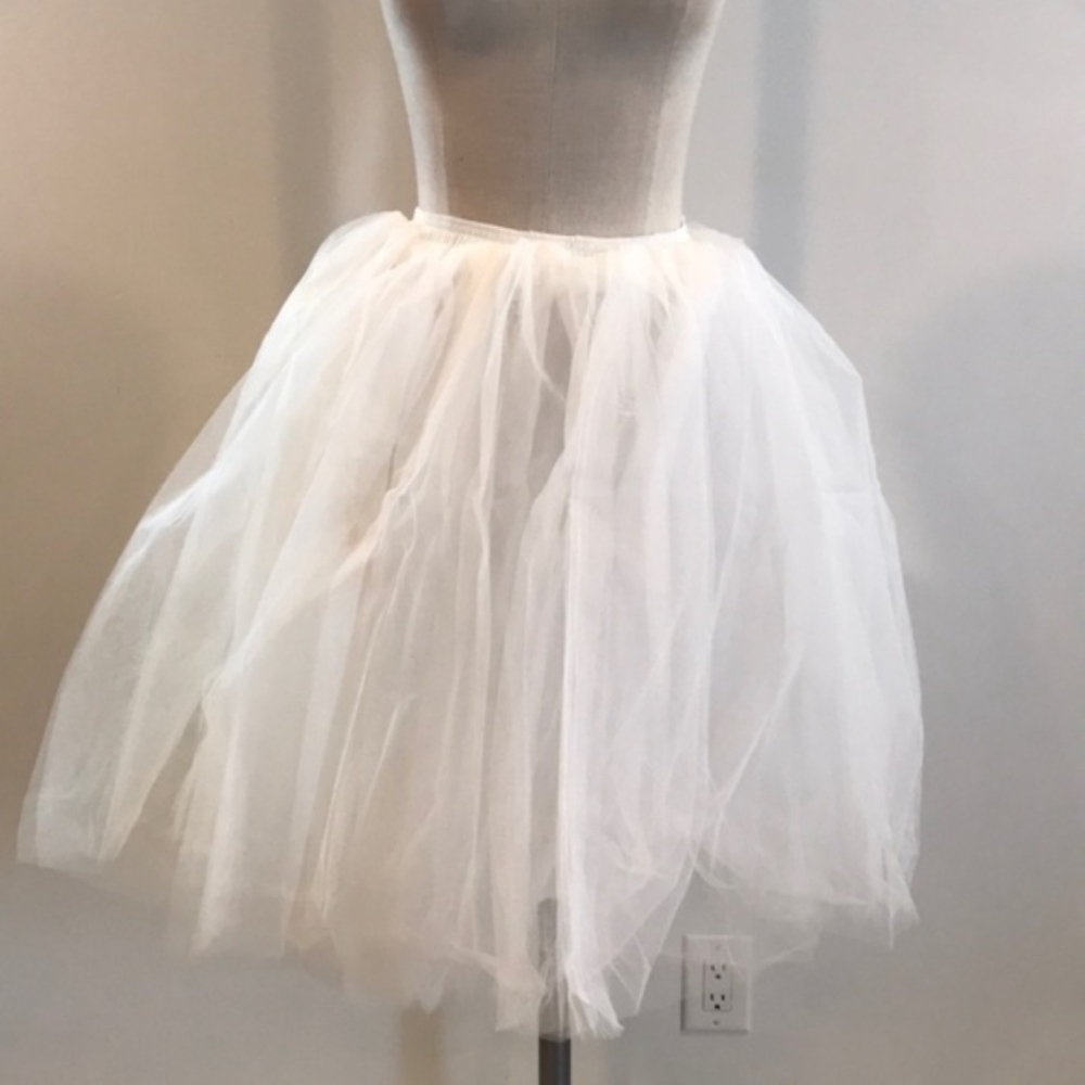 Tulle Tutu Ballerina Costume, Pin-up, Skirt White - Picture 6 of 6